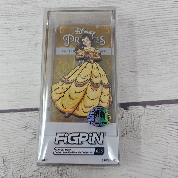 NEW! FiGPiN - Disney Parks Exclusive - 2022 Disney Princess Belle - LR Pin #623 - Picture 1 of 5